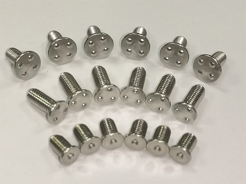One point, three point, four point welding screws